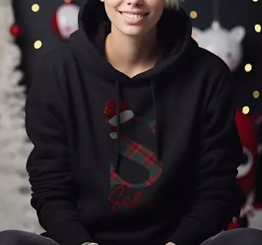 Initiale mit Namen Weihnachtspullover - TenStickers