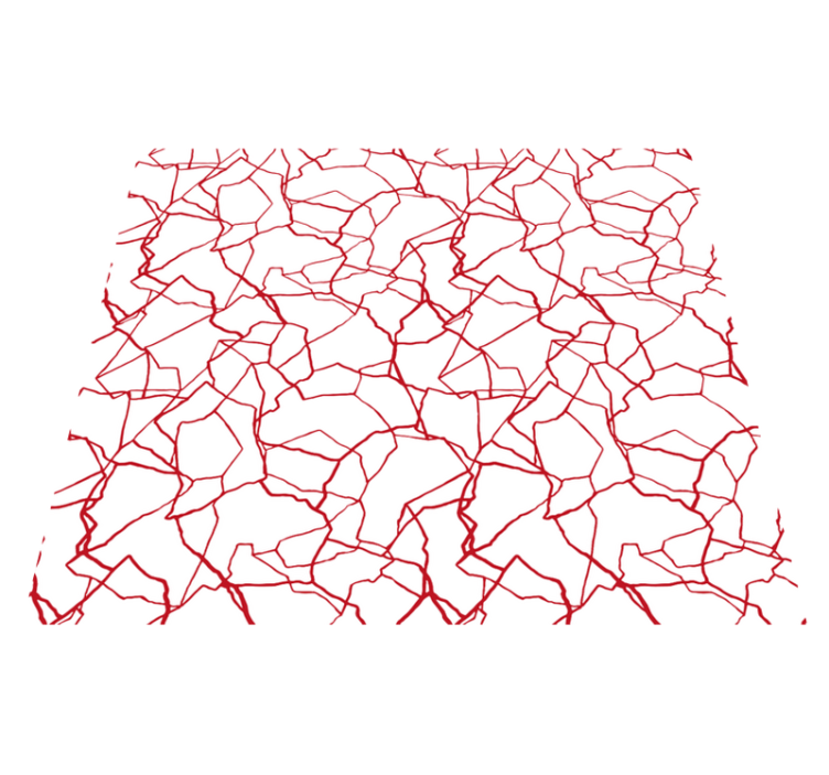 Vinyl Teppich weiß knackiges rotes muster - TenStickers