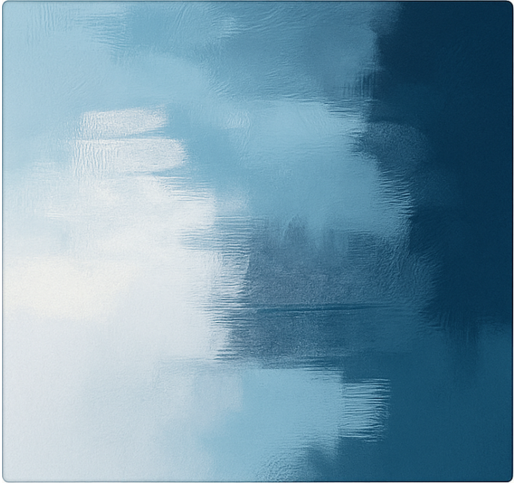 Vinyl Teppich blau abstrakte expressionistische kunst - TenStickers