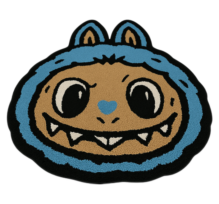 Vinylteppich kindlich blaues labubu-design - TenStickers