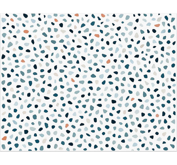 Vinyl Teppich Küche kleine bunte steine - TenStickers