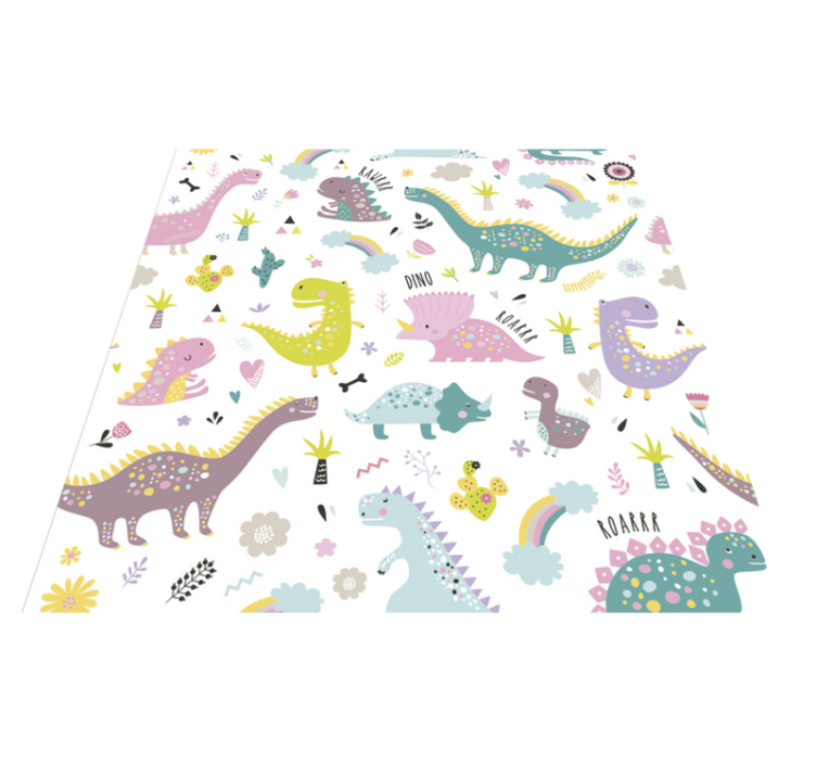 Vinyl teppich tiere dinosaurier kallax - TenStickers