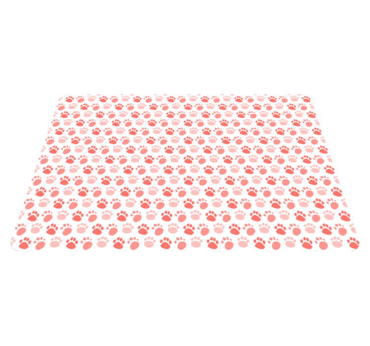 Vinyl teppich tiere mit hundepfotenabdrücken - TenStickers