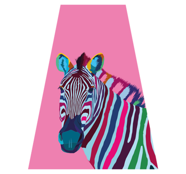 Vinyl teppich tiere zebra pop art iphone - TenStickers