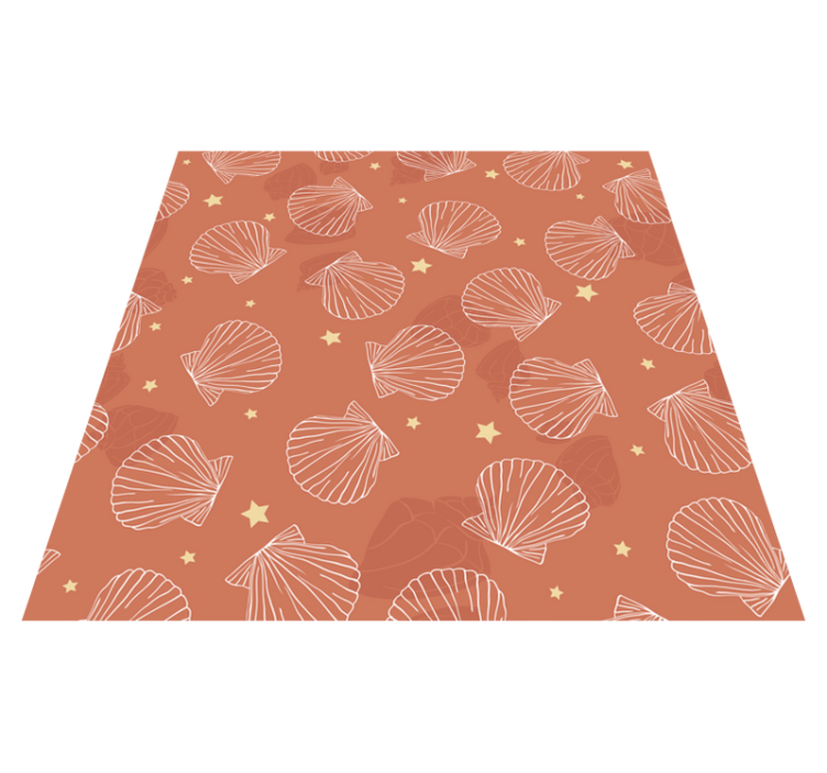 Vinyl teppich tiere muscheln und sterne - TenStickers