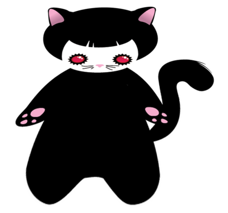 Vinyl teppich tiere baby katzenmonster - TenStickers