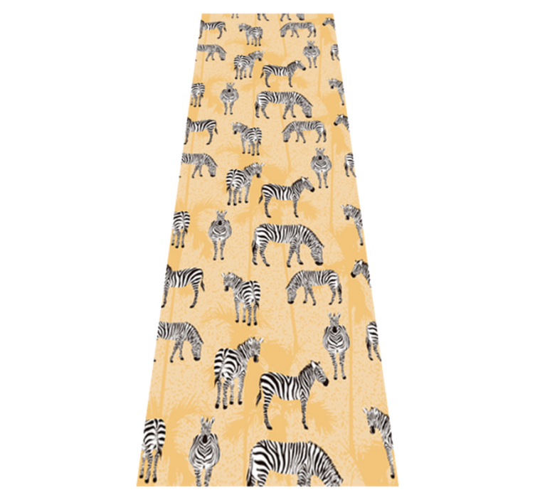 Vinyl teppich tiere mit zebramuster - TenStickers