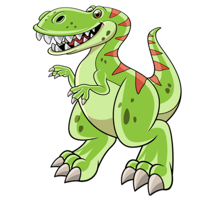 Vinyl teppich tiere cartoon tyrannosaurus rex - TenStickers