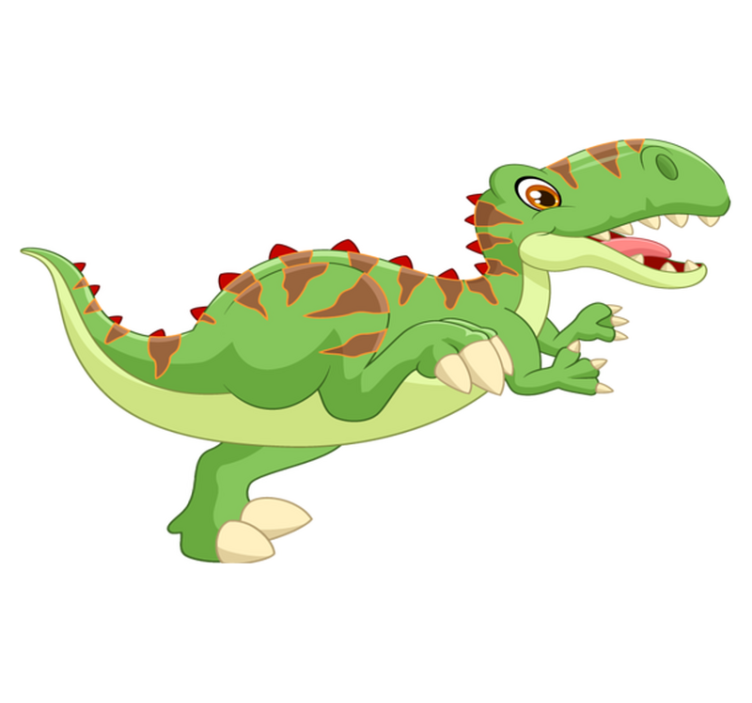 Vinyl teppich tiere freundlicher dinosaurier - TenStickers