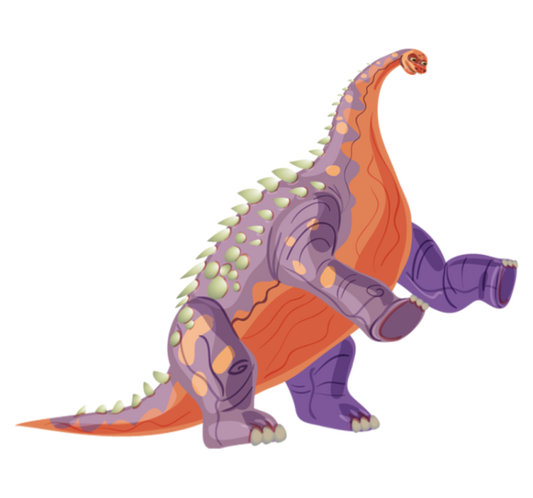 Vinyl teppich tiere bunter dino charakter - TenStickers