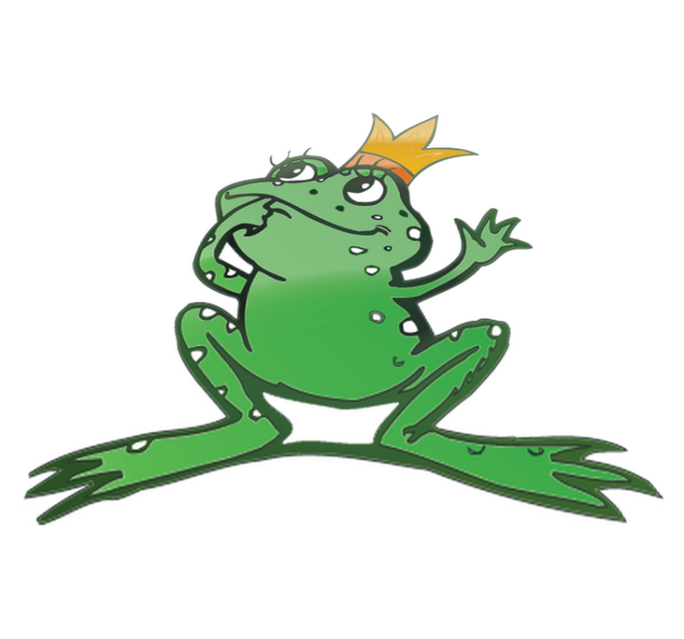 Vinyl teppich tiere königin frosch - TenStickers