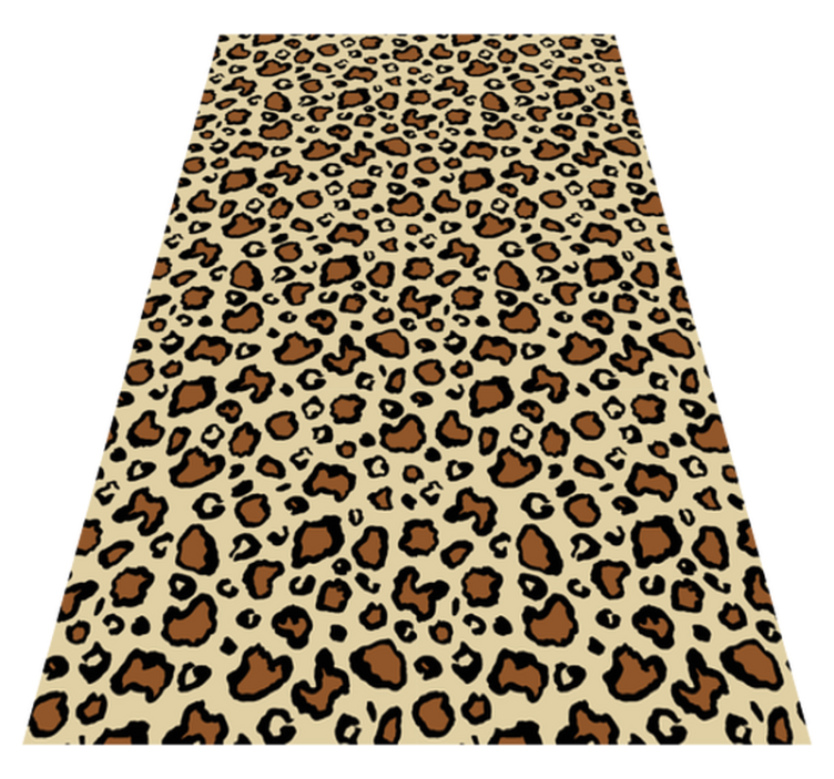Vinyl teppich tiere im klassischen leopardenmuster - TenStickers