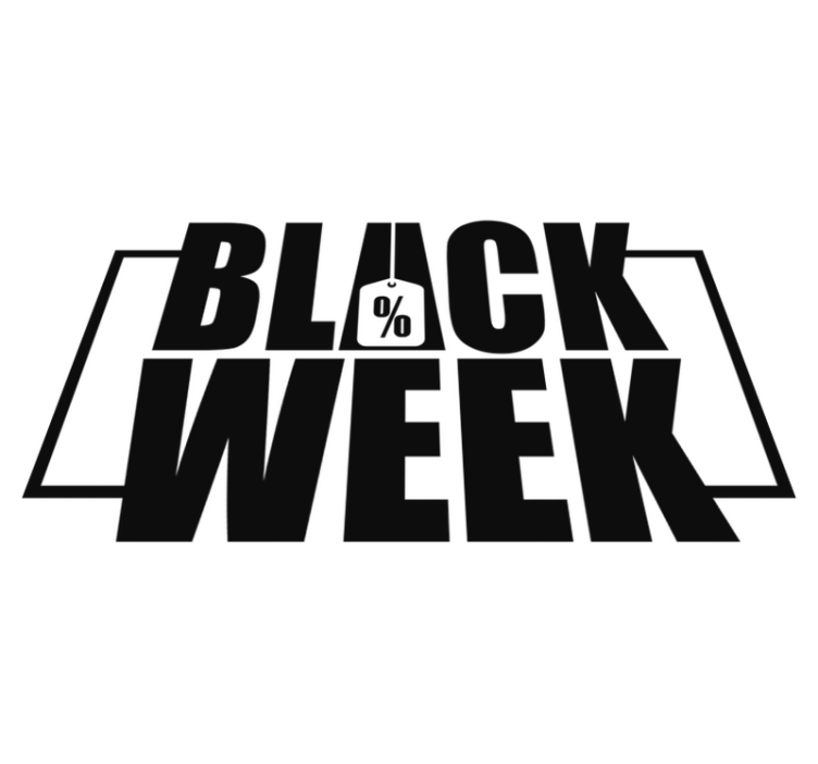 Vinyl teppich black friday schaufensterwoche - TenStickers