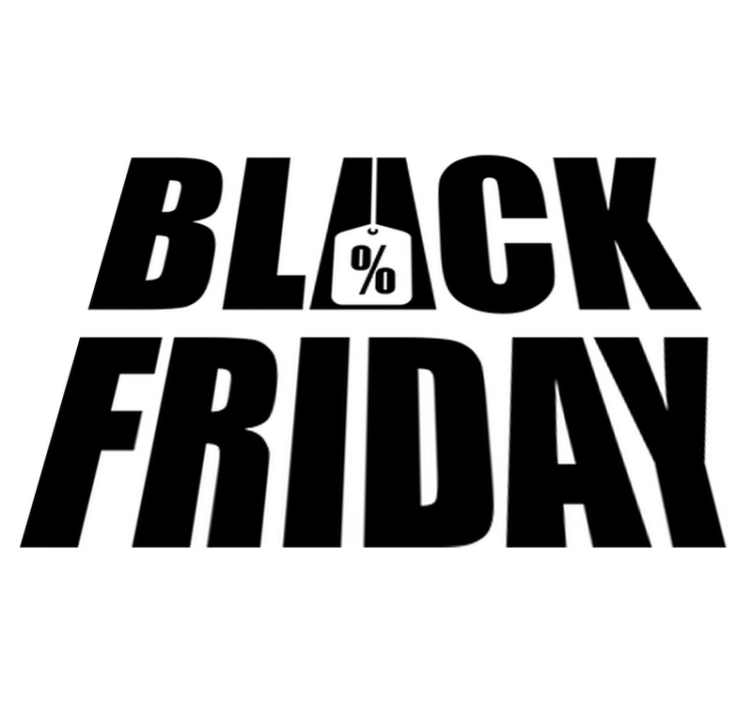 Vinyl teppich black friday einfache weiße oberfläche - TenStickers