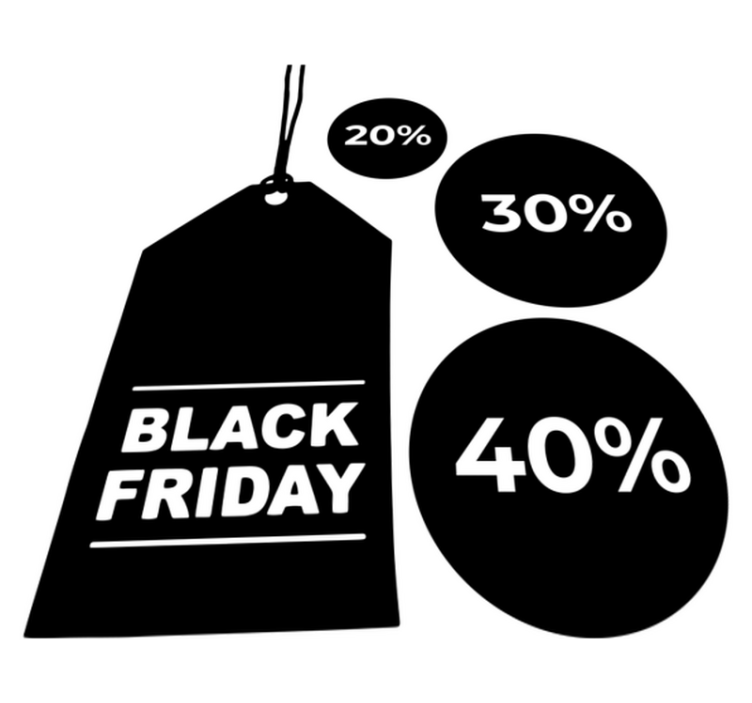 Vinyl teppich black friday anpassbares set aus 3 - TenStickers