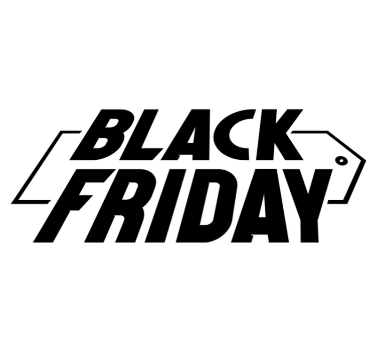 Vinyl teppich black friday moderner schreibschrift - TenStickers