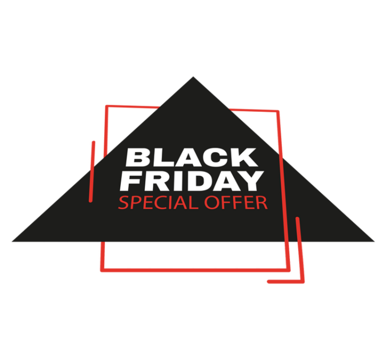 Vinyl teppich black friday schild - TenStickers