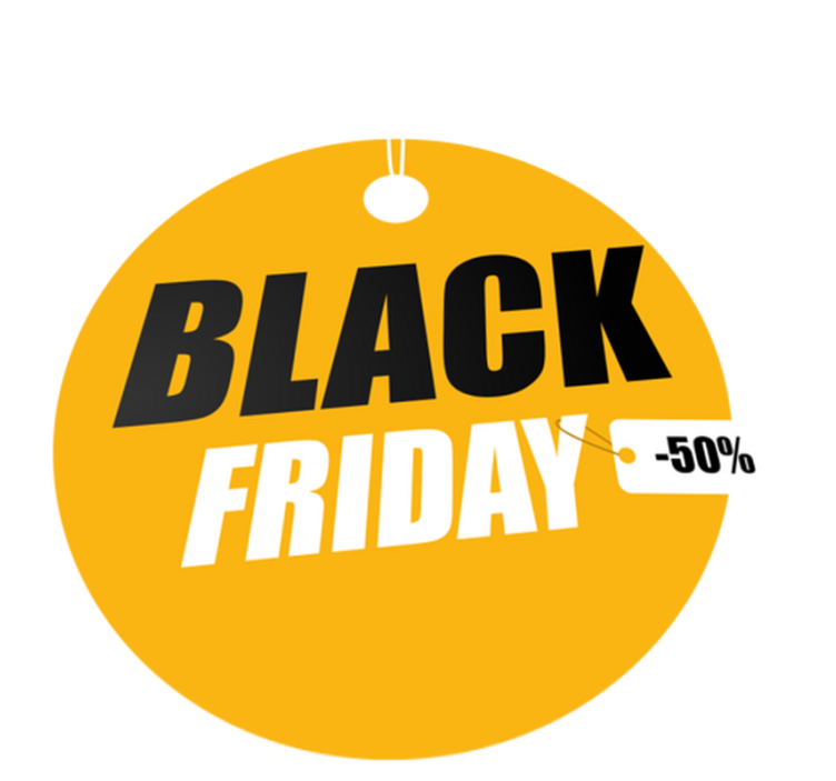 Vinyl teppich black friday personalisierter kreis - TenStickers