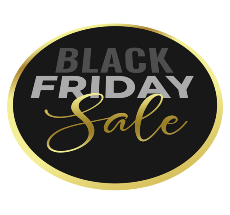Vinyl teppich black friday goldener hintergrund - TenStickers