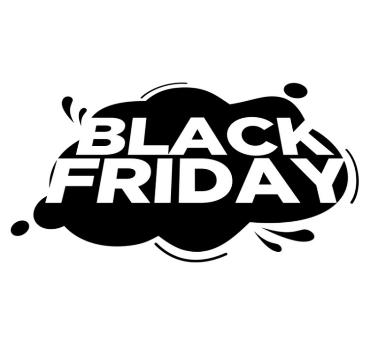 Vinyl teppich black friday farbspritzer - TenStickers