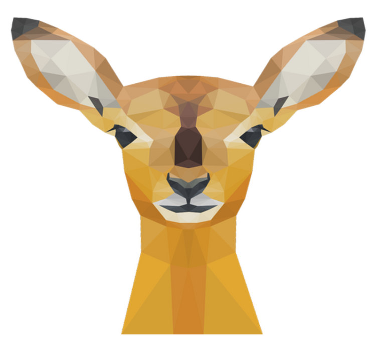 Vinyl teppich tiere reh - TenStickers