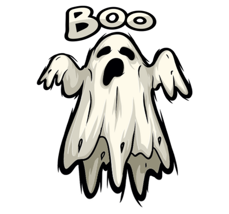 Vinyl teppich halloween gespenst boo figur - TenStickers