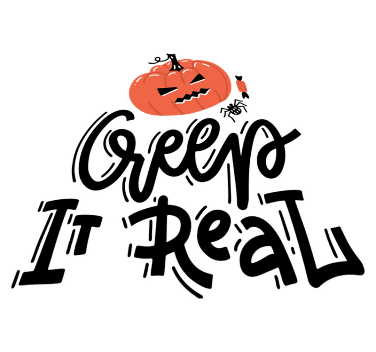 Vinyl teppich halloween mit gruseligem kürbisdesign - TenStickers