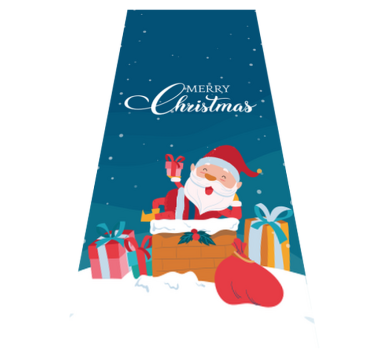 Vinyl teppich weihnachten frohe weihnachten mit santa - TenStickers