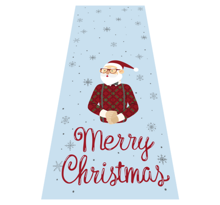 Vinyl teppich weihnachten fröhlicher hipster stil - TenStickers