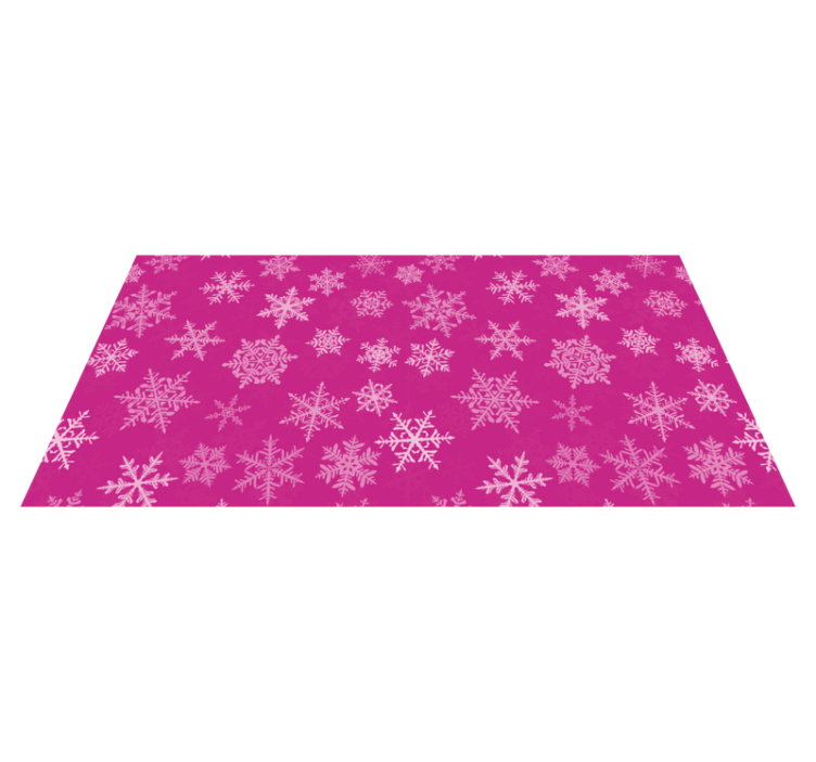 Vinyl teppich weihnachten schneeflockenmuster overlay - TenStickers