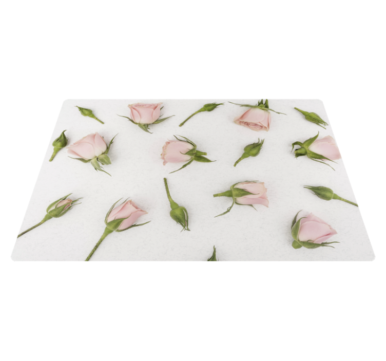 Vinyl teppich blumen romantische frühlingsblüten - TenStickers