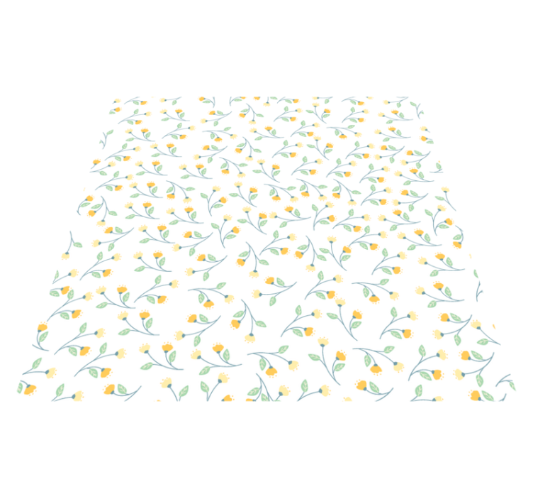 Vinyl teppich blumen im frühlingsstil - TenStickers