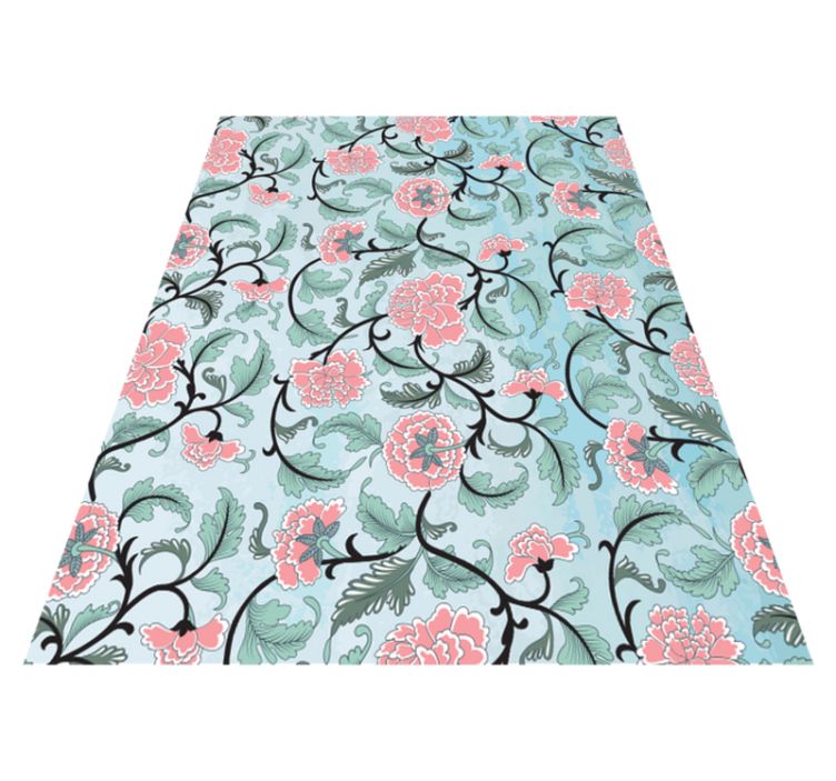 Vinyl teppich blumen und japanische blumenfolien - TenStickers