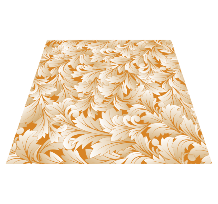 Vinyl teppich blumen mit elegantem blumenmuster - TenStickers