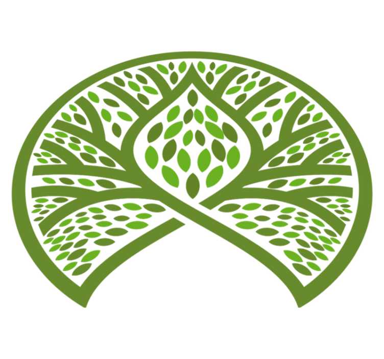 Vinyl teppich blumen blattige naturembleme - TenStickers