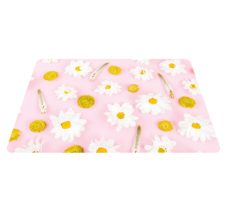 Vinyl teppich blumen in bunten farben - TenStickers