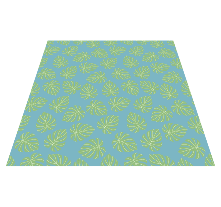 Vinyl teppich blumen im design sommergrün - TenStickers