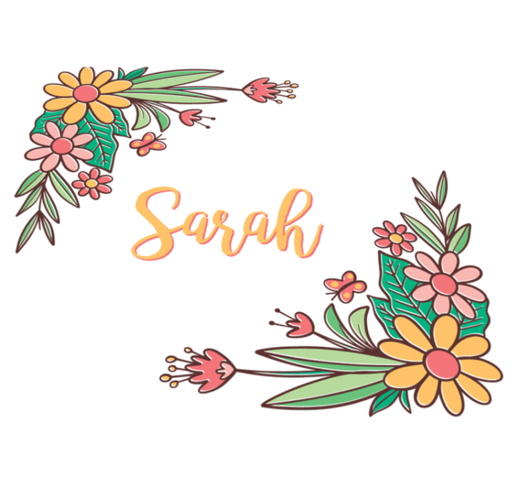 Vinyl teppich blumen individuell gestaltbar - TenStickers