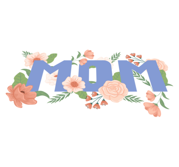 Vinyl teppich blumen florale muttertagsillustration - TenStickers