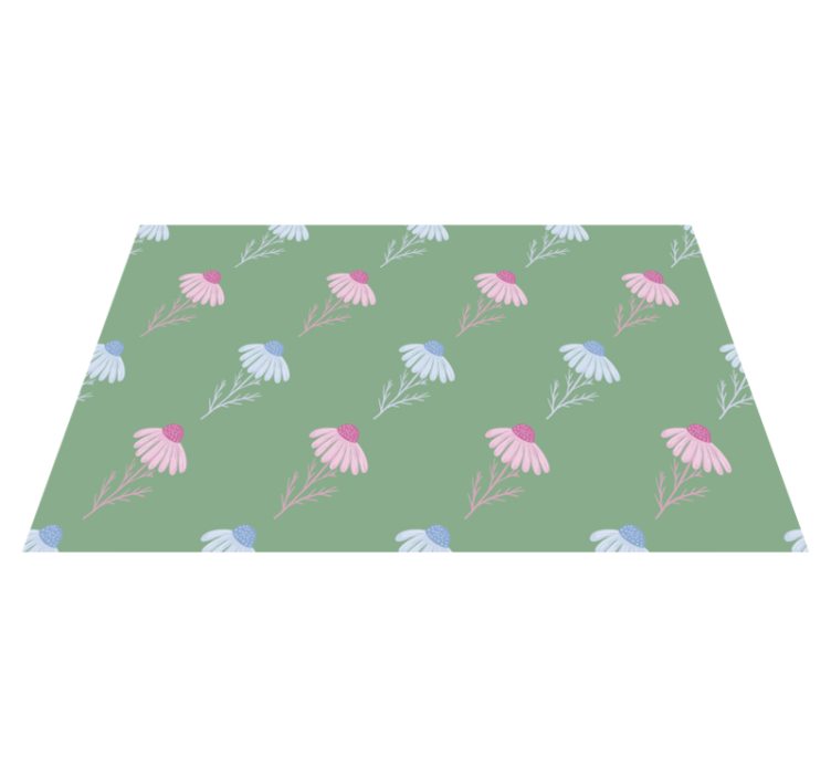 Vinyl teppich blumen kamille gänseblümchen muster - TenStickers
