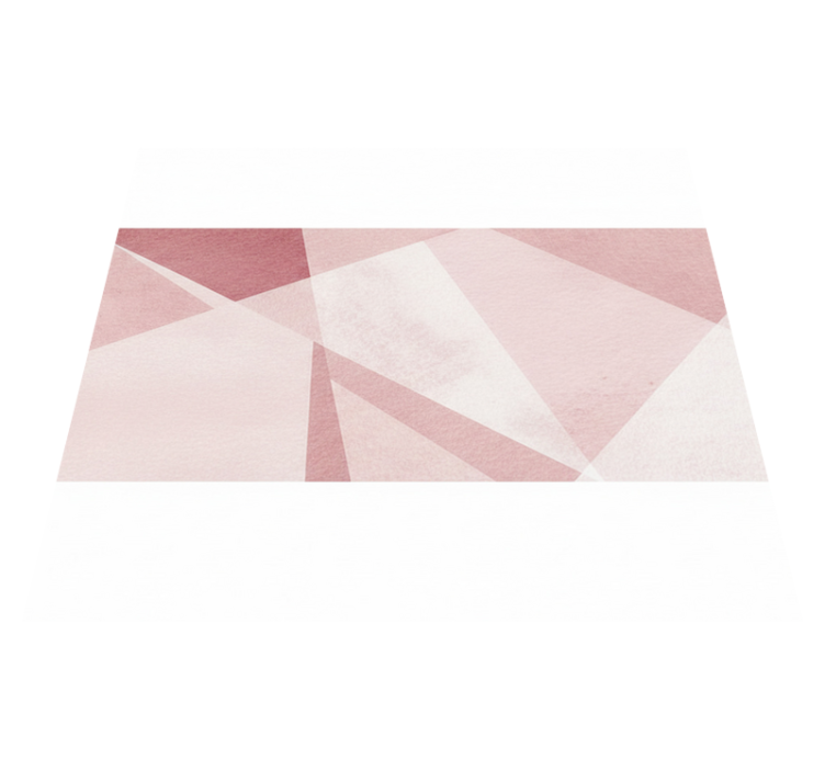 Vinyl teppich geometrisch in teal pastell Überlagerungen - TenStickers