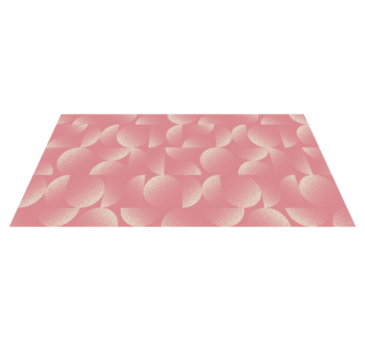 Vinyl teppich esszimmer pastell halbkreise - TenStickers