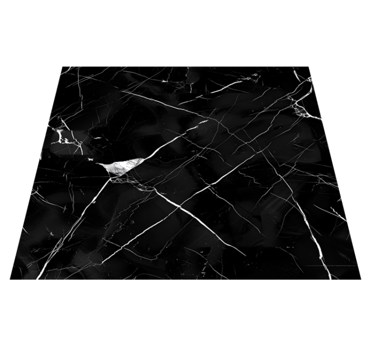 Vinyl teppich esszimmer in schwarzem marmor für tische - TenStickers