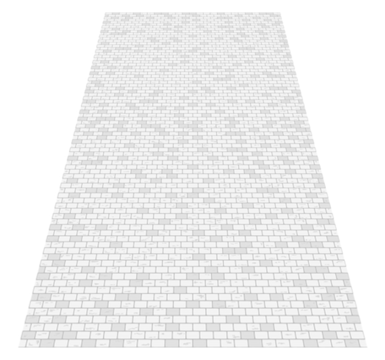 Vinyl teppich küche elegantes ziegelmuster - TenStickers