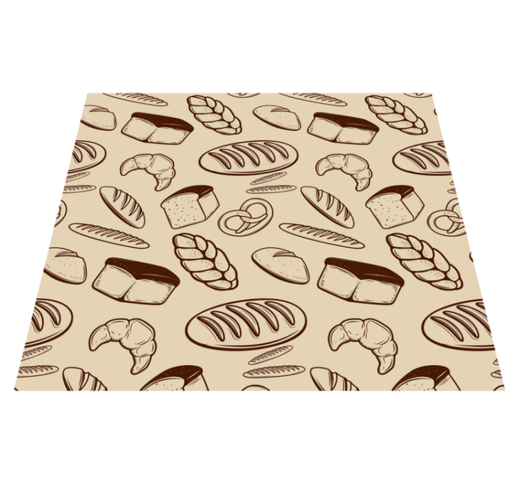Vinyl teppich küche nahtlos bäckerei - TenStickers