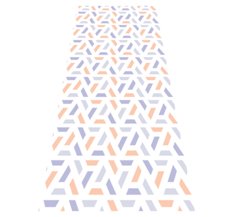 Vinyl teppich küche mit geometrischen linien im nordic stil - TenStickers