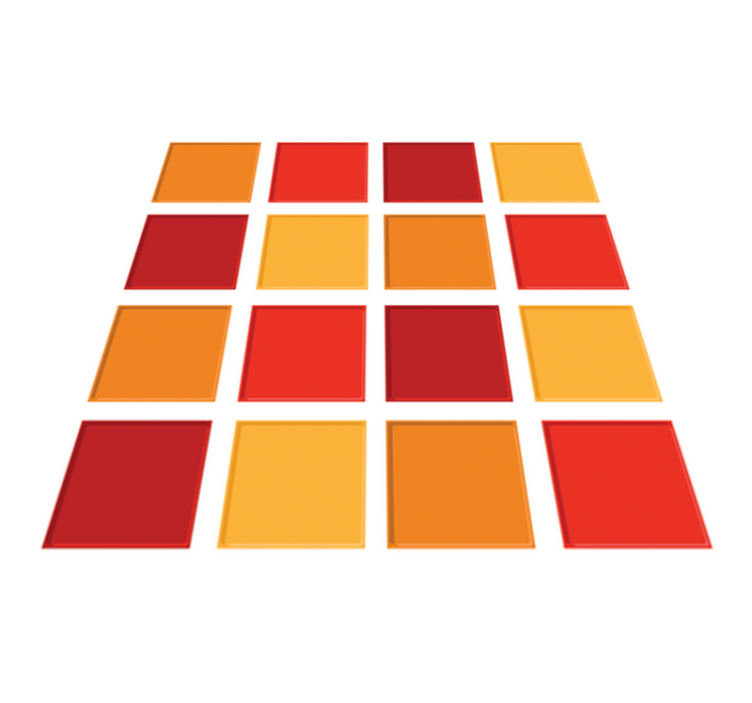 Vinyl teppich bad warme fliesen - TenStickers