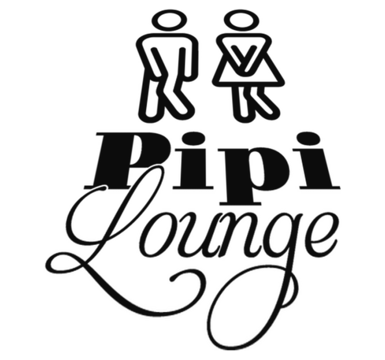Vinyl teppich bad für die pipi lounge - TenStickers