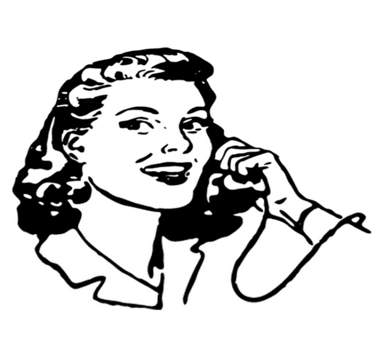 Vinyl teppich bad im 40er jahre stil für frauen - TenStickers