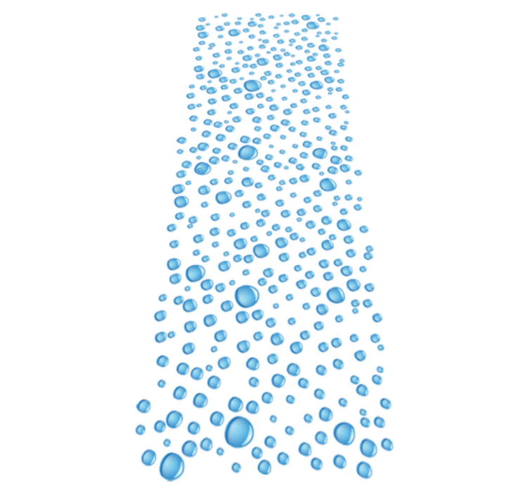 Vinyl teppich bad wassertropfen - TenStickers